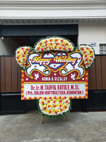 Papan Bunga Pernikahan cipinang melayu